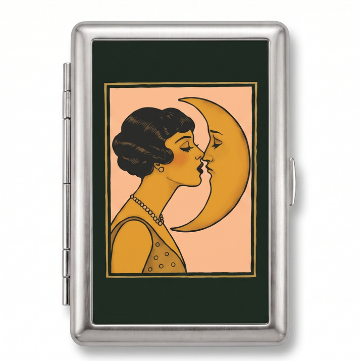 Moonlit Kiss Tin Cardholder Wallet