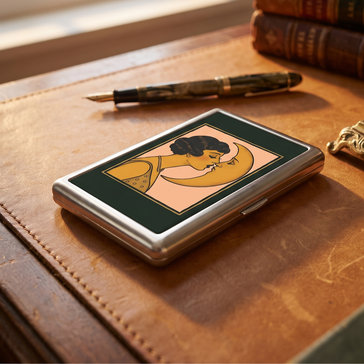 Moonlit Kiss Tin Cardholder Wallet